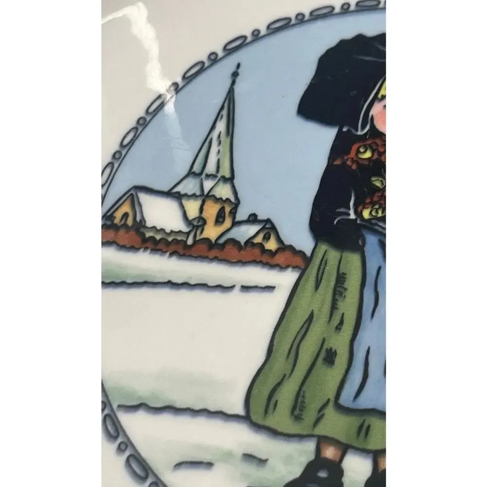 Villeroy & Boch Hansi d’ Alsace Dinner Plate Girl In‎ Snow RARE